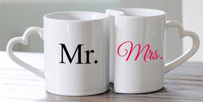 Spoil your loved one with custom printed mugs