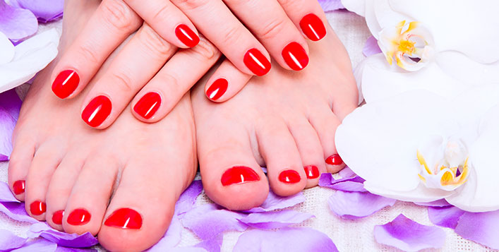 Get your nails done at Pinkies Salon & Spa