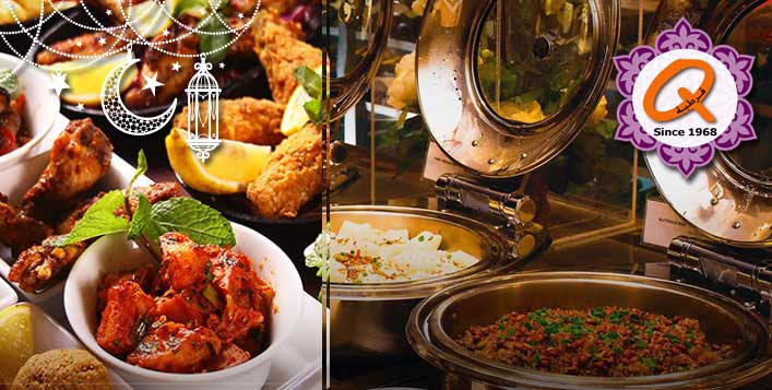 Iftar buffet or Suhour set menu meal