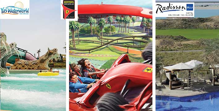 Stay Yas Waterworld Amp Ferrari World Ticket Cobone