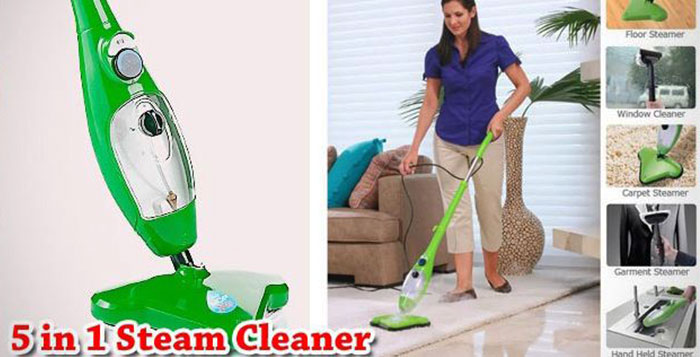 Get more done with 5-in-1 Steam Cleaner