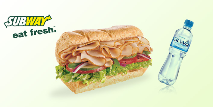 6-inch Subway ™ Sandwich | Cobone Offers
