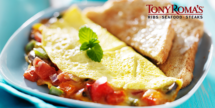 Tony Breakfast Hearty Breakfast at Tony Roma’s | Cobone Offers