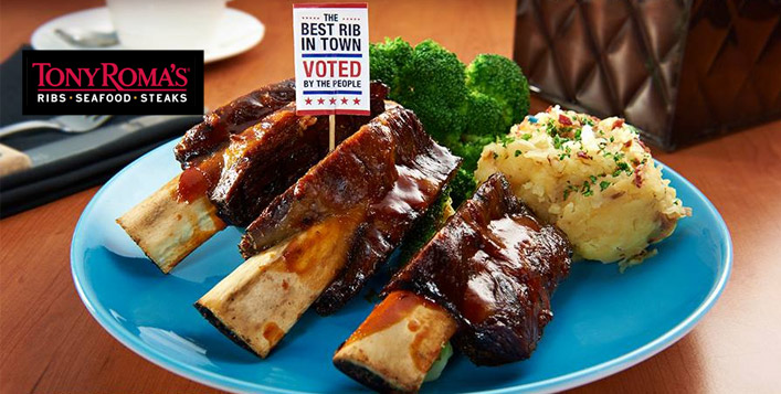 Tony Roma’s - 3 Locations | Cobone Offers