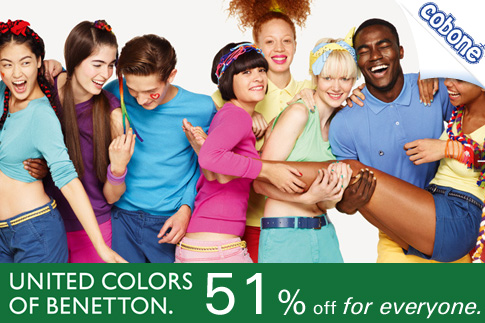 50% off all Benetton products
