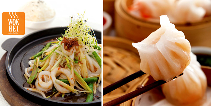 Asian Food at Wok Hei Restaurant