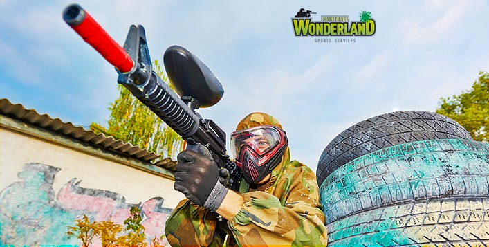 Have a blast with a 1hr paintballing session